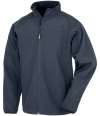 RS901B R901Y Result Recycled Kids Two Layer Printable Soft Shell Jacket Navy colour image